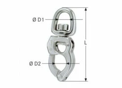 Mousqueton Inox à Oeil Sur émerillon Wichard -LEWMAR Boutique image 2013 04 18 3