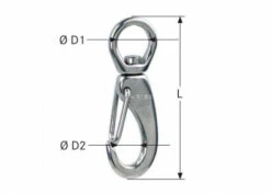 Mousqueton à émerillon WICHARD