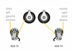 Poulie à Plaquer Avec Bloqueur / Gauche / 12 Mm / à Billes