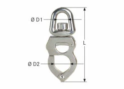 Mousqueton Rapide à émerillon