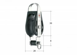 Poulie S Simple à Ringot Et Anneau / 8 Mm / à Billes