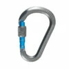 KONG Mousqueton Aluminium HMS CLASSIC SCREW SLEEVE / Gris/cyan -LEWMAR Boutique kong hms classic screw sleeve aluminium carabiner grey cyan